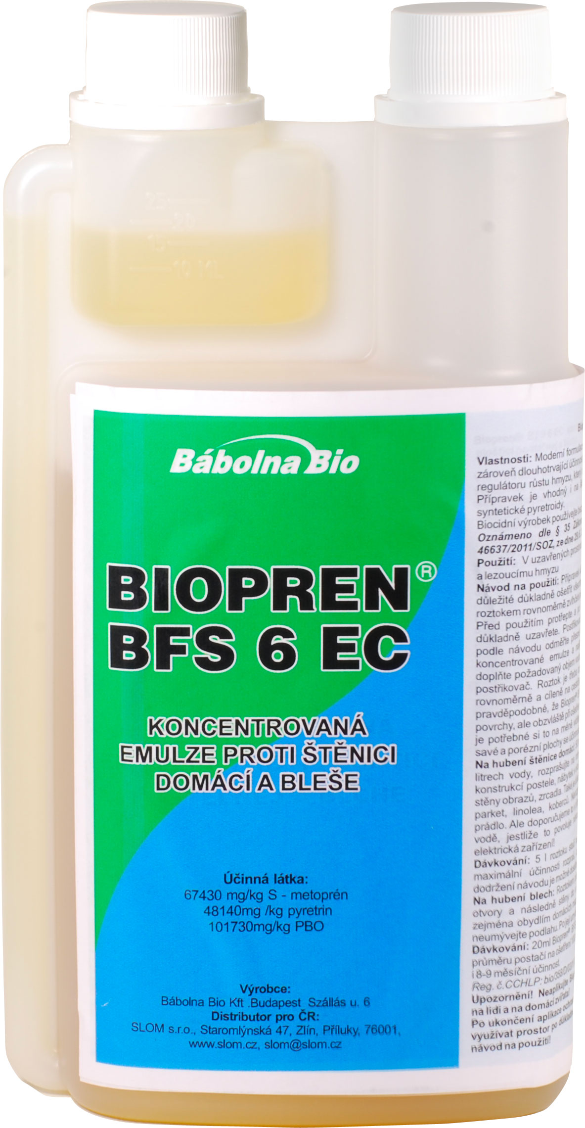 Biopren BFS 6 EC koncentrovaná emulze proti štěnici domácí a bleše