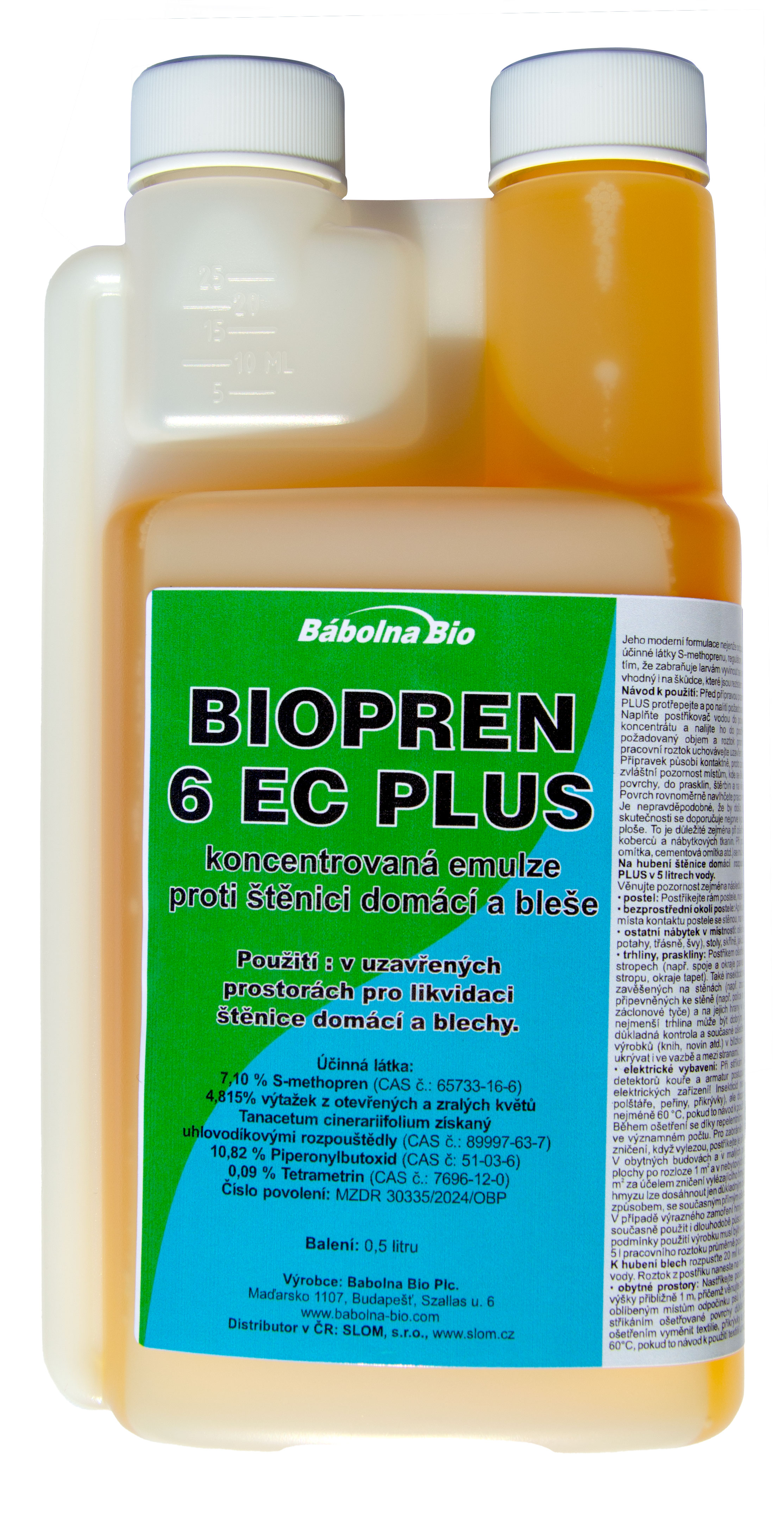 BIOPREN 6 EC PLUS koncentrovaná emulze proti štěnici domácí a bleše